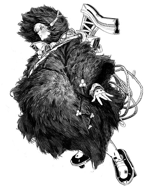 Complete Black-and-White Illustration with Lines and Faces - 선과 면으로 깊게 표현하는 흑백 일러스트 완성 [Coloso...jpg