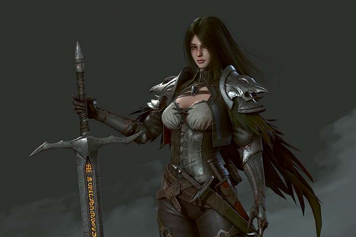 Fantasy Style Stylized Character Modeling Compression Workflow-00.jpg