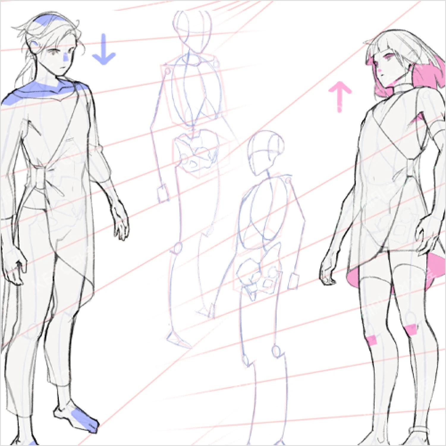 Figure Drawing Cheat Sheet Creating Dynamic Poses - 자유로운 포즈 연출을 위한 인체 드로잉 치트키 [Coloso, Keto, G...jpg