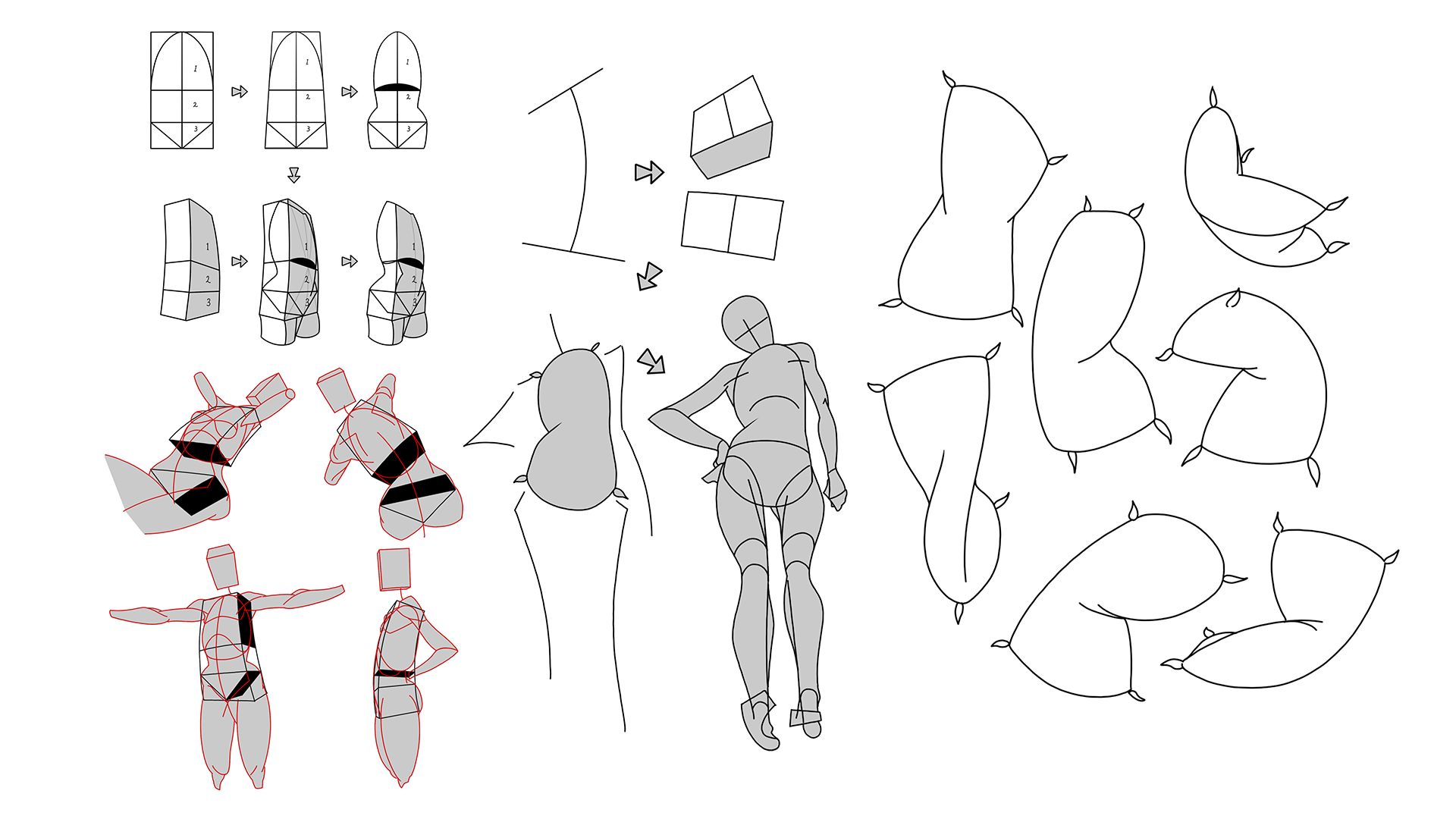 The most easily accessible human body drawing with basic shapes-1.jpg